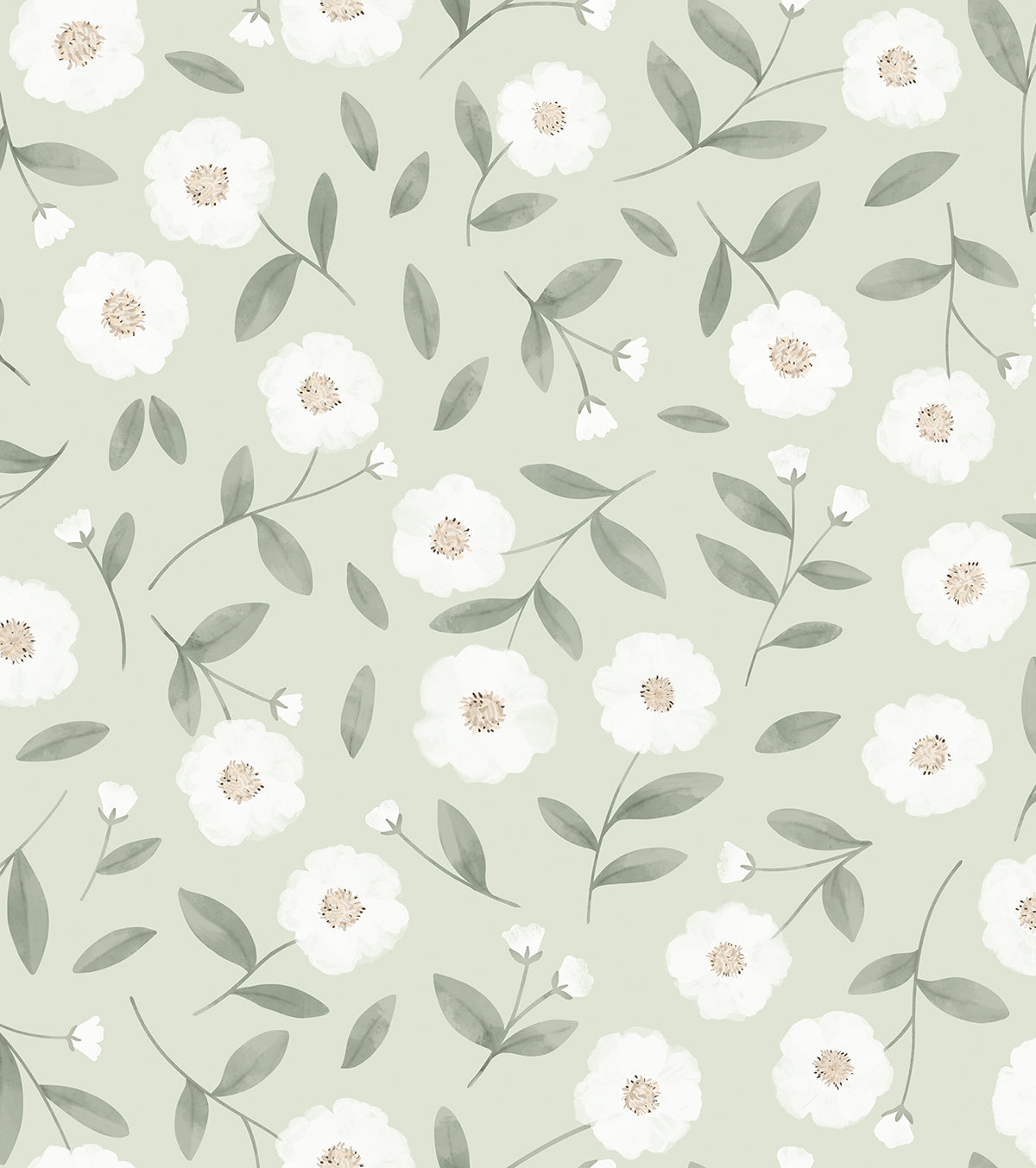 EDEN - Sample wallpaper - Rosebuds and sparkle