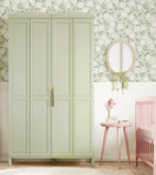 EDEN - Children's wallpaper - White rosebuds and sparkle