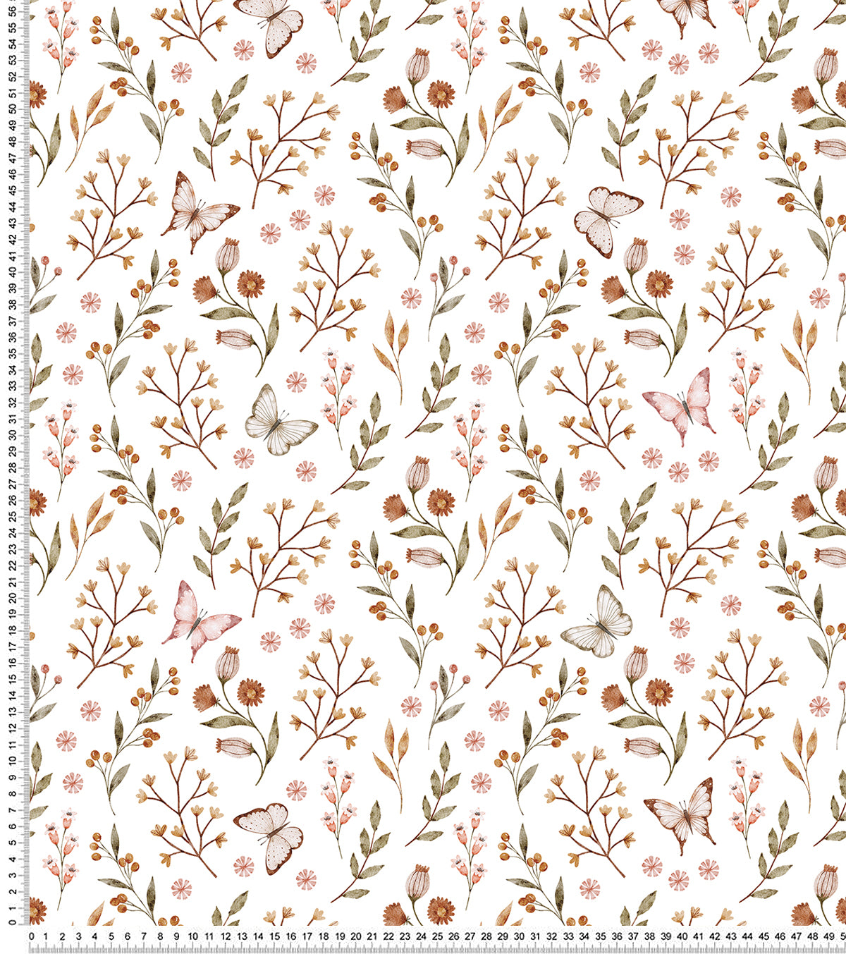 COCCINELLA - Children's wallpaper - Butterflies and flowers