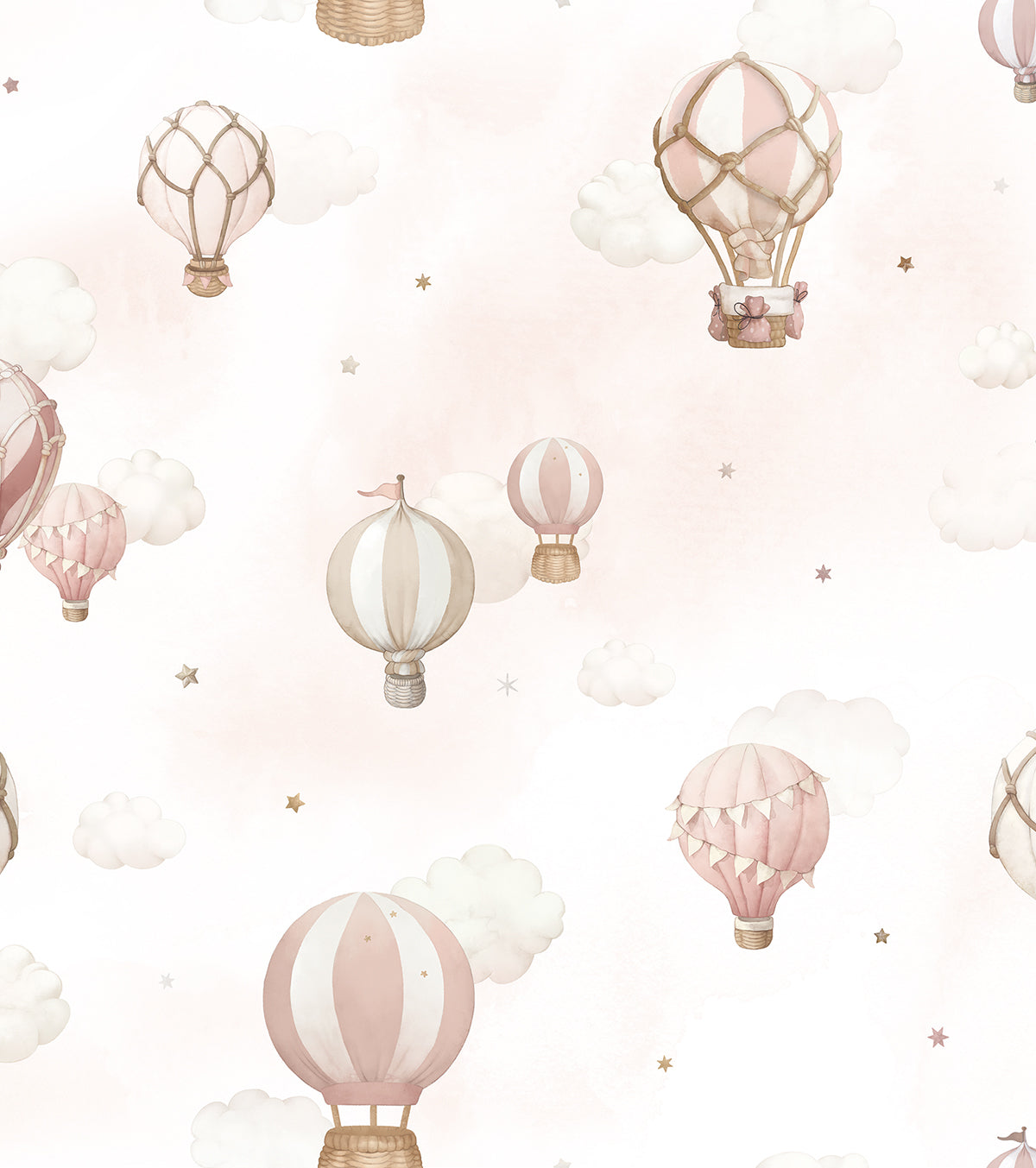 SELENE - Wallpaper sample - Pink hot-air balloons