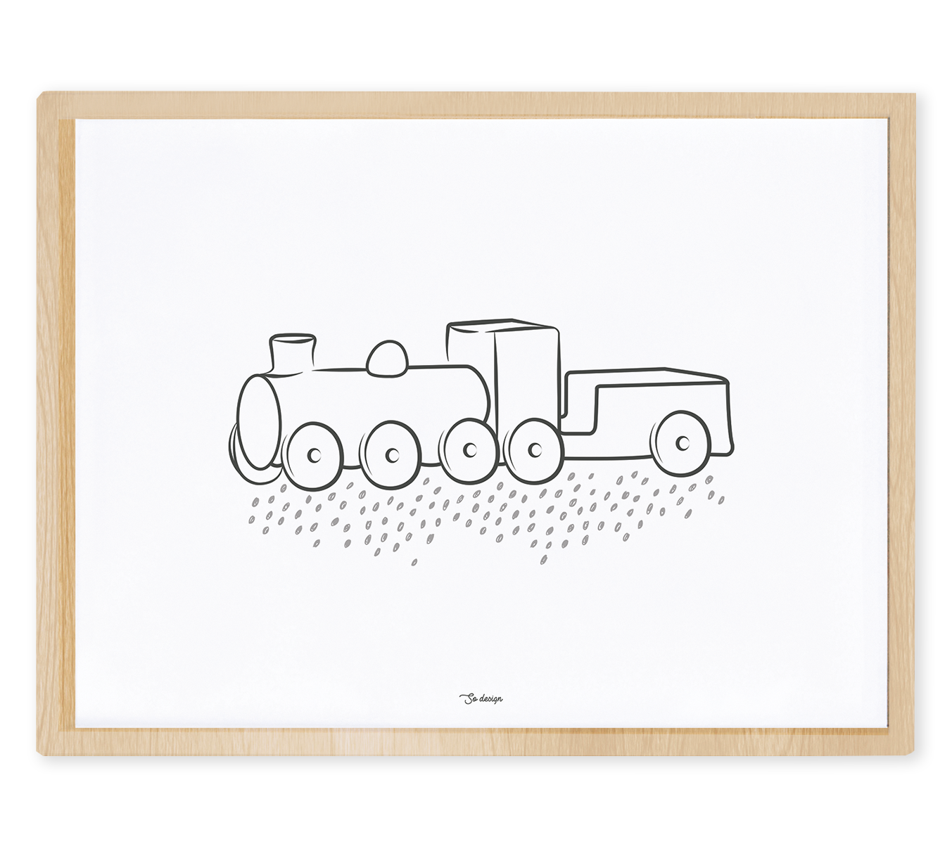 WILD WEST - Children's poster - Locomotive