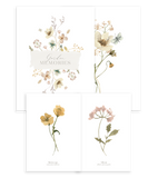 MADEMOISELLE - Set of 4 Art prints - Botanical flowers