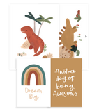 SUNNY - Set of 4 Art prints / Dinosaurs & co
