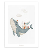 LOTAN - Children's poster - The whale