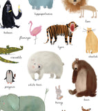 ANIMALIA - Children's poster - Animals