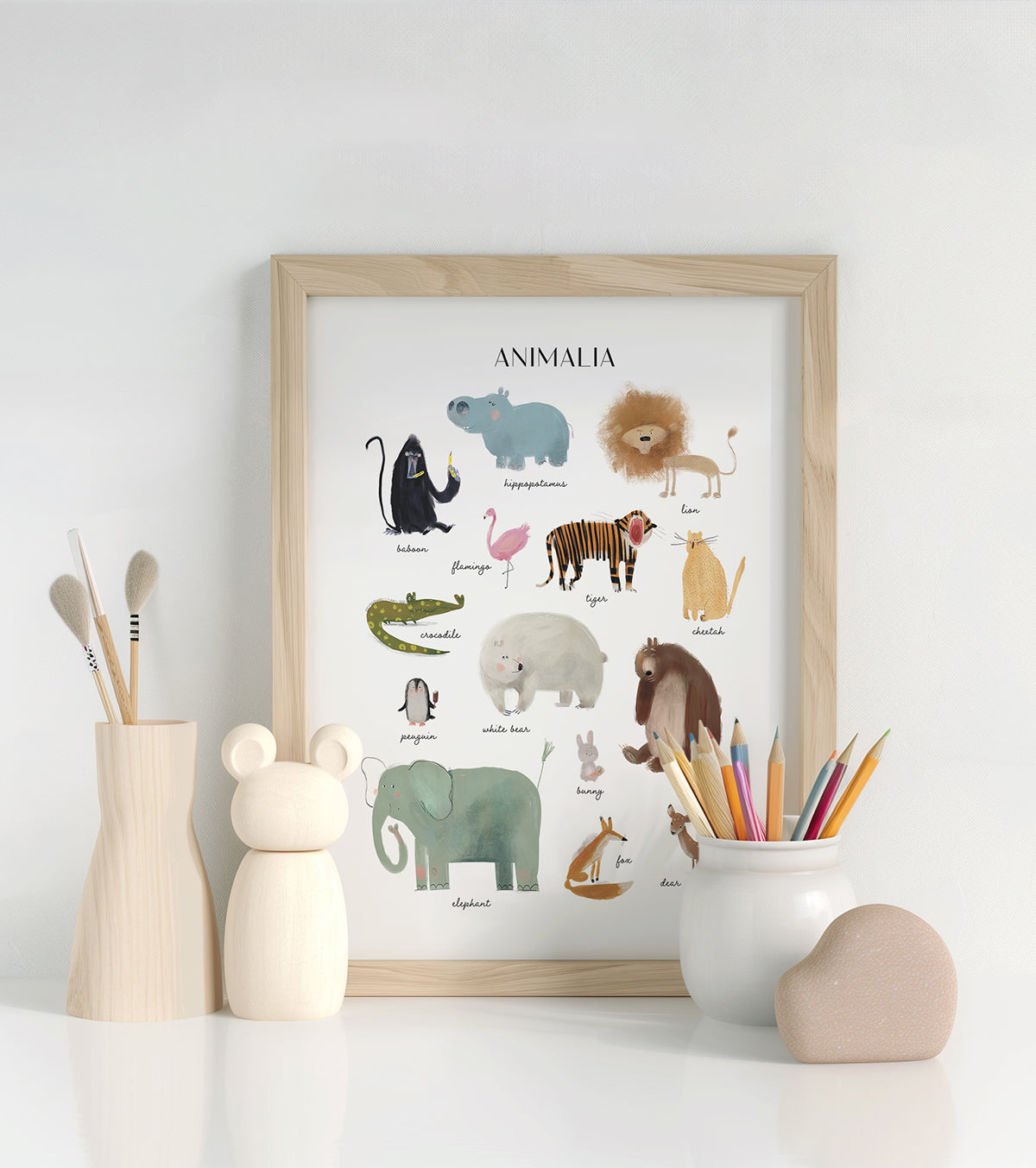 ANIMALIA - Children's poster - Animals