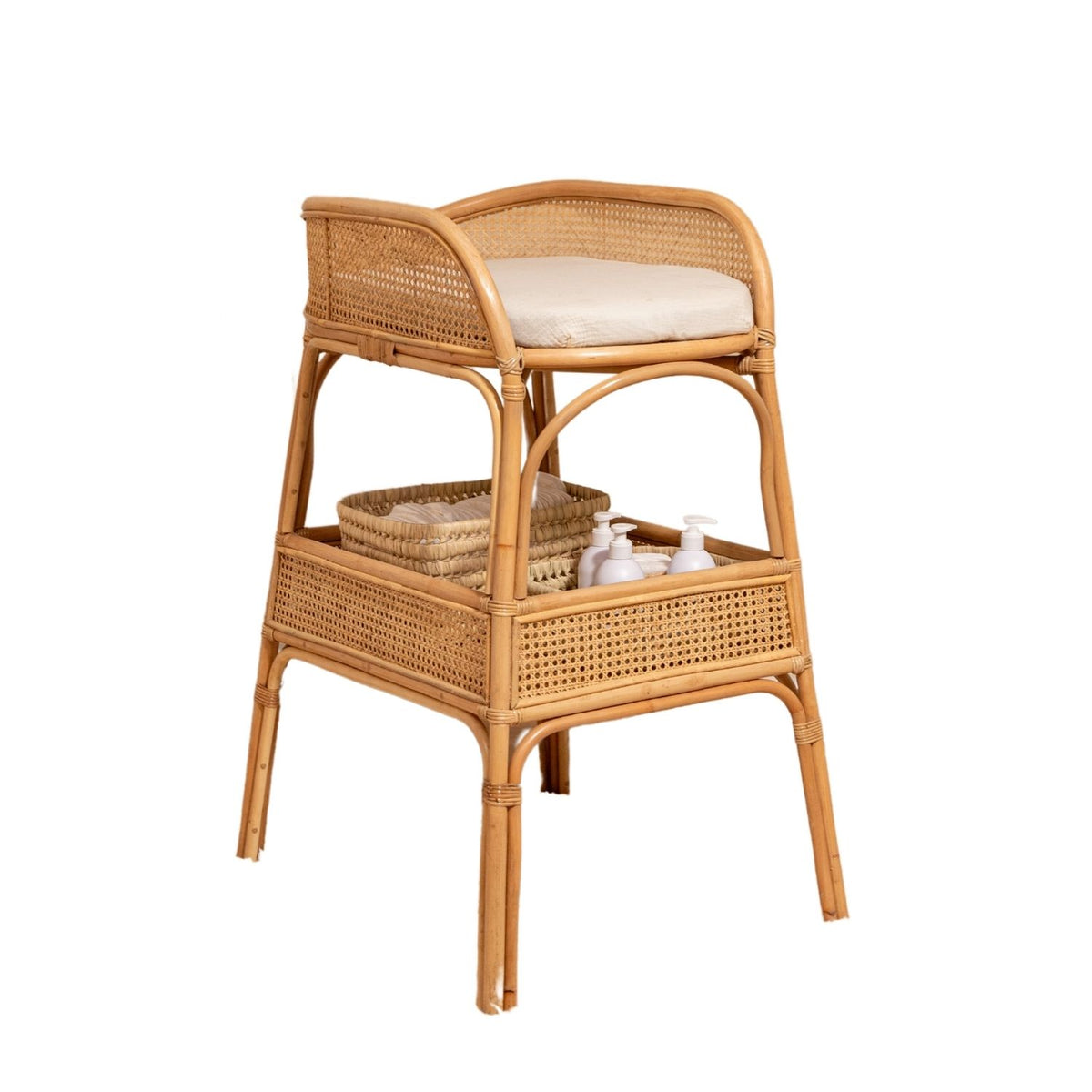 ALMA - Rattan and cane changing table