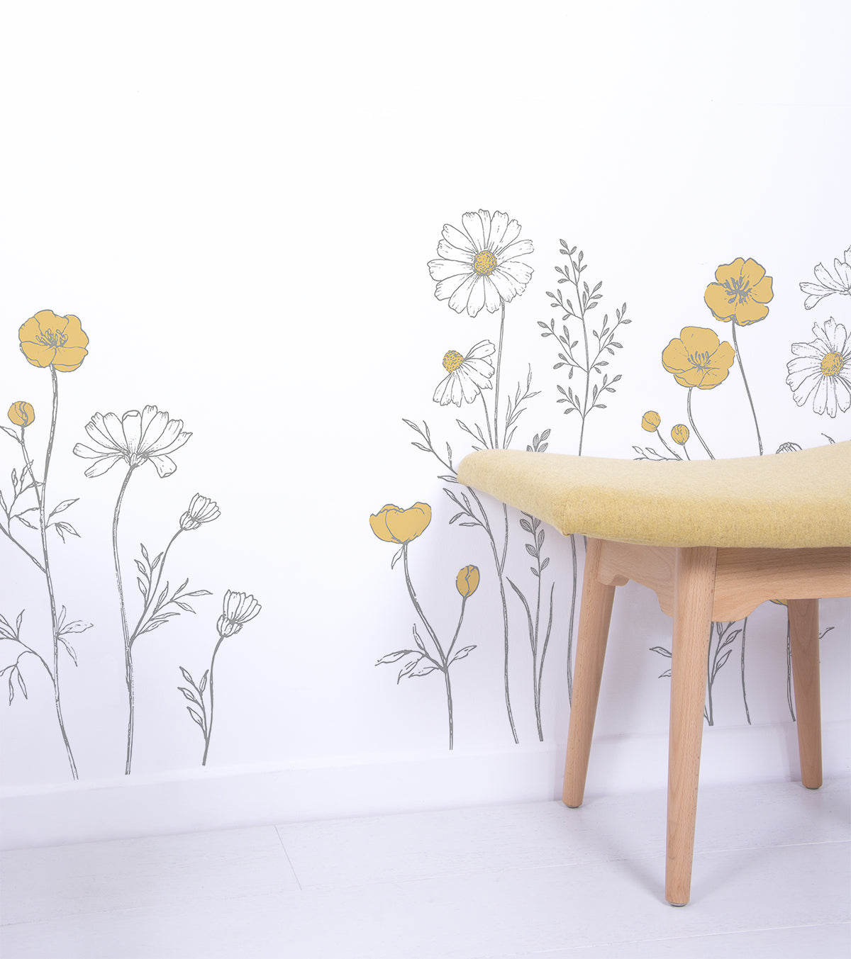 CHAMOMILE - Wall decals Walls - Large Chamomile flowers