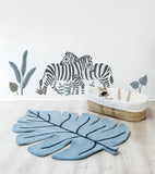 TANZANIA - Wall decals murals - Zebras, palms and leaves