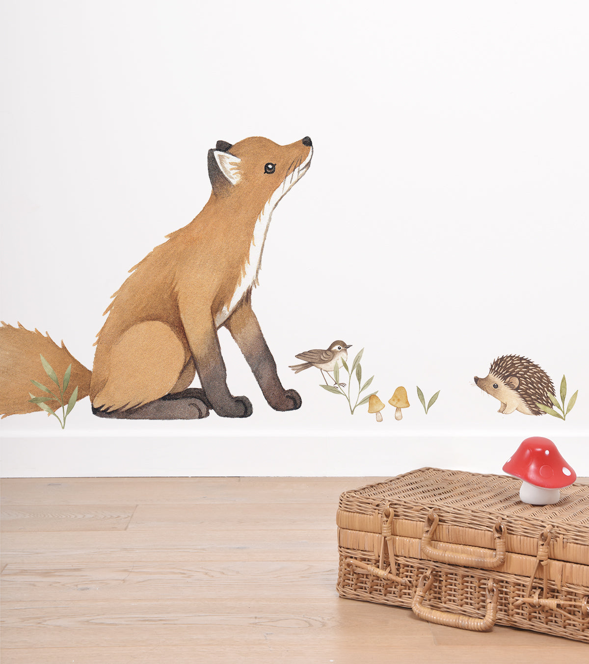 FOREST - Large sticker - Vintage fox