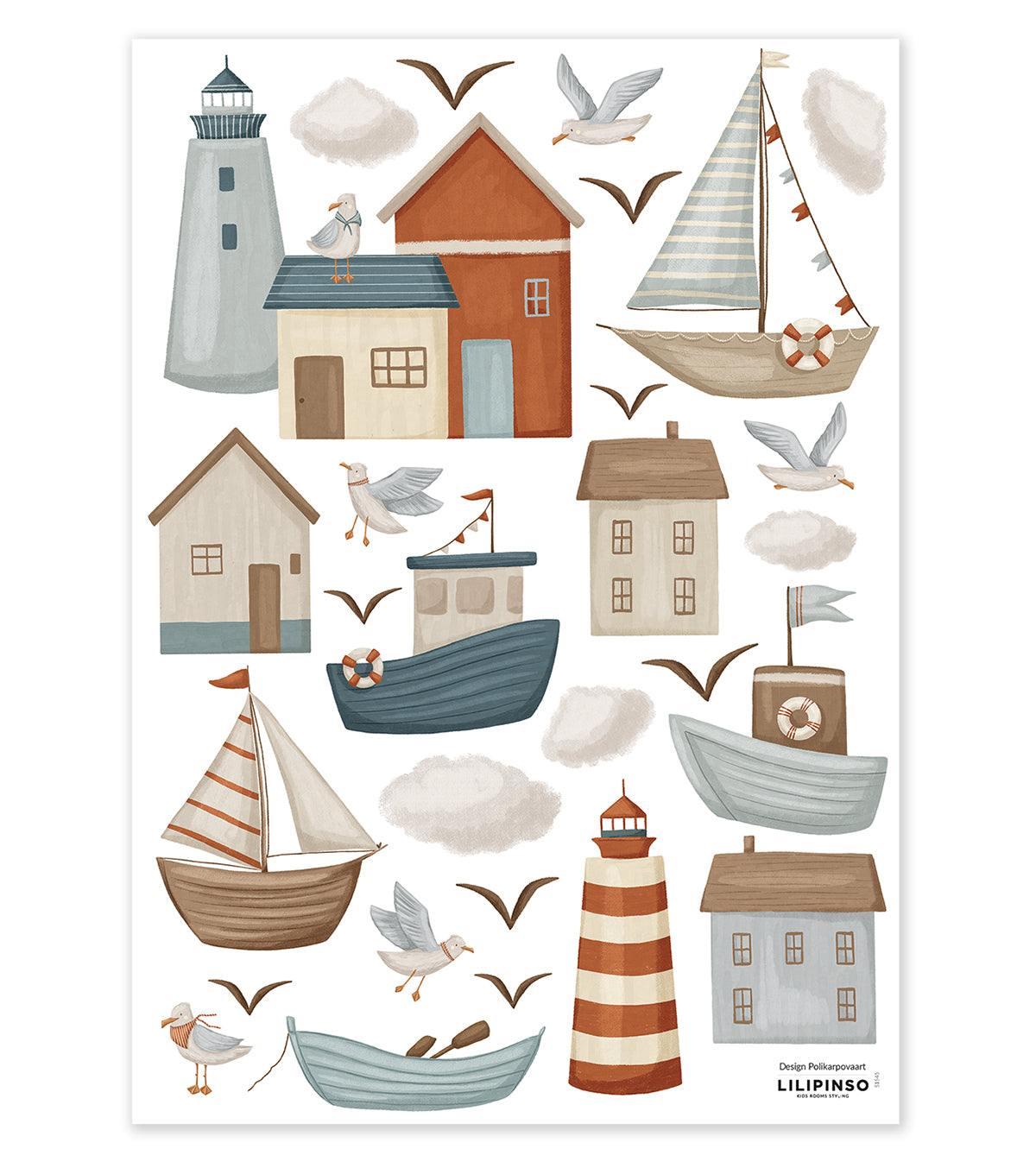 LOTAN - Wall decals muraux - Marine village