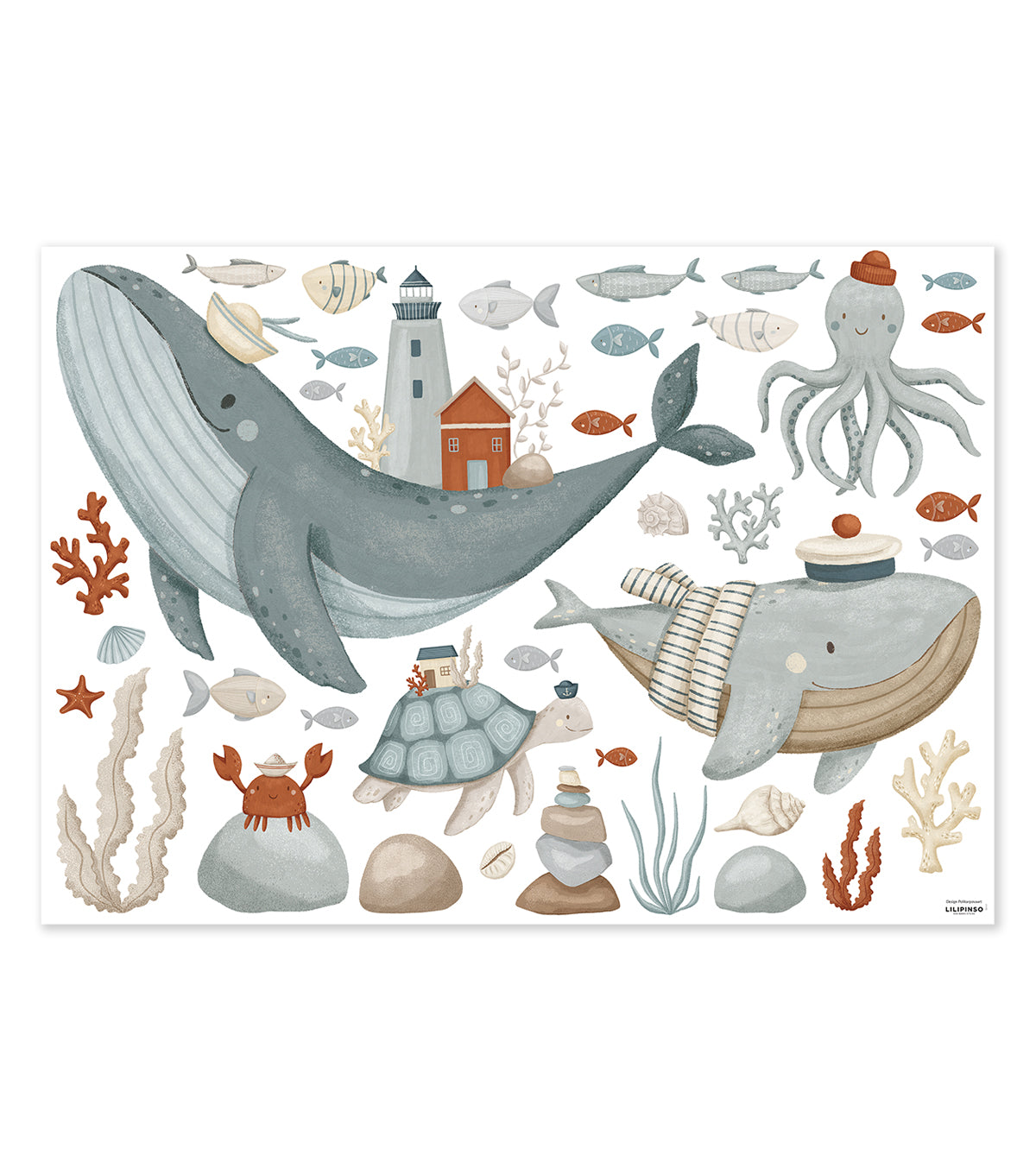 LOTAN - Wall decals murals - Seabed