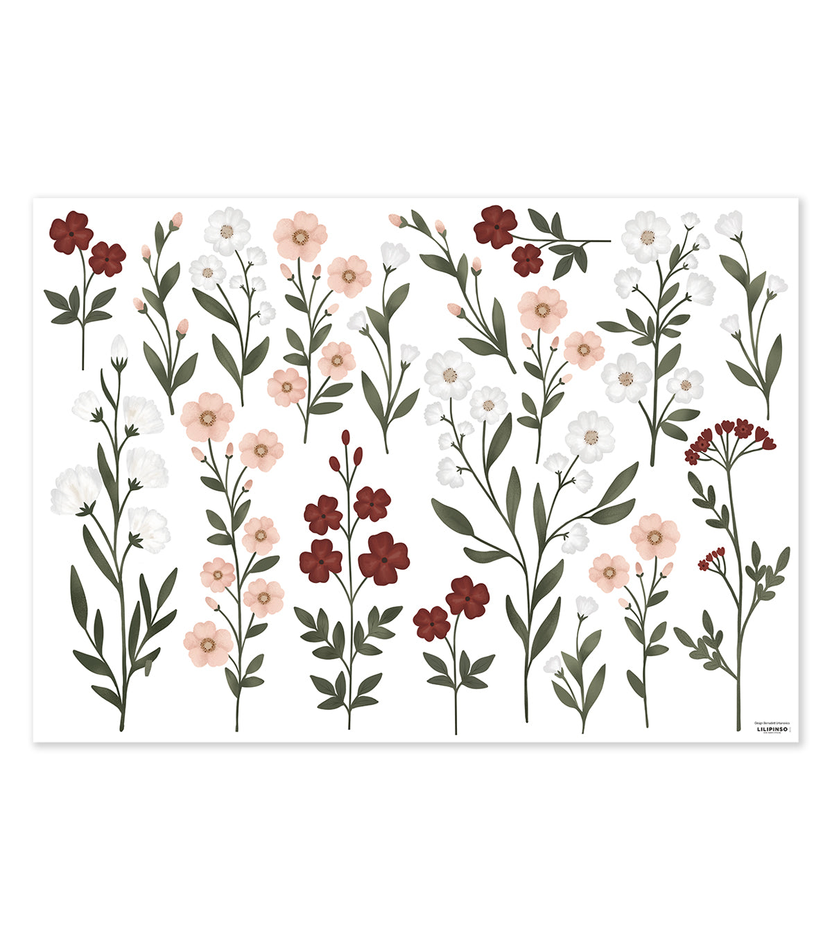 EDEN - Wall decals murals - Large flowers