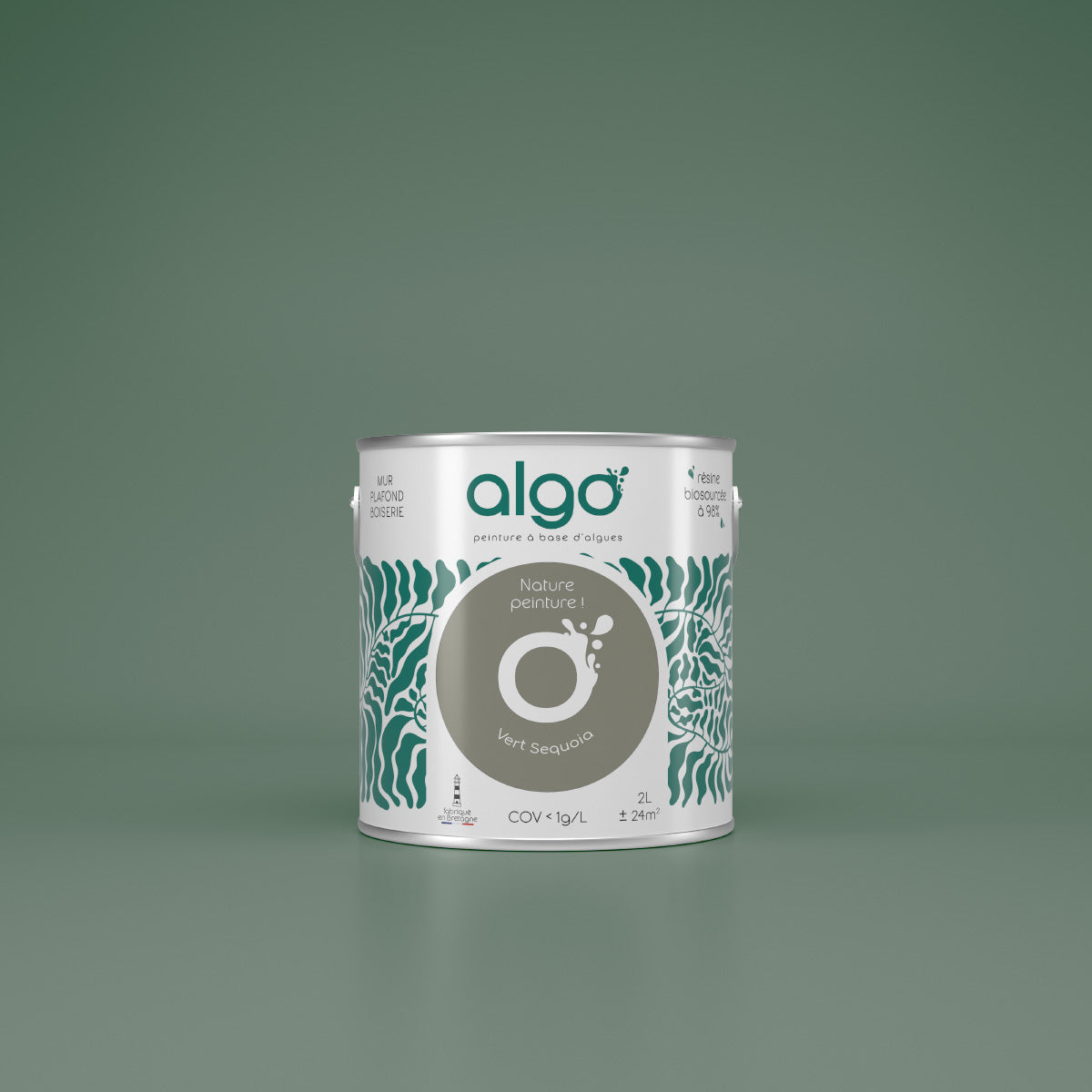 Algo ecological paint - Sequoia Green