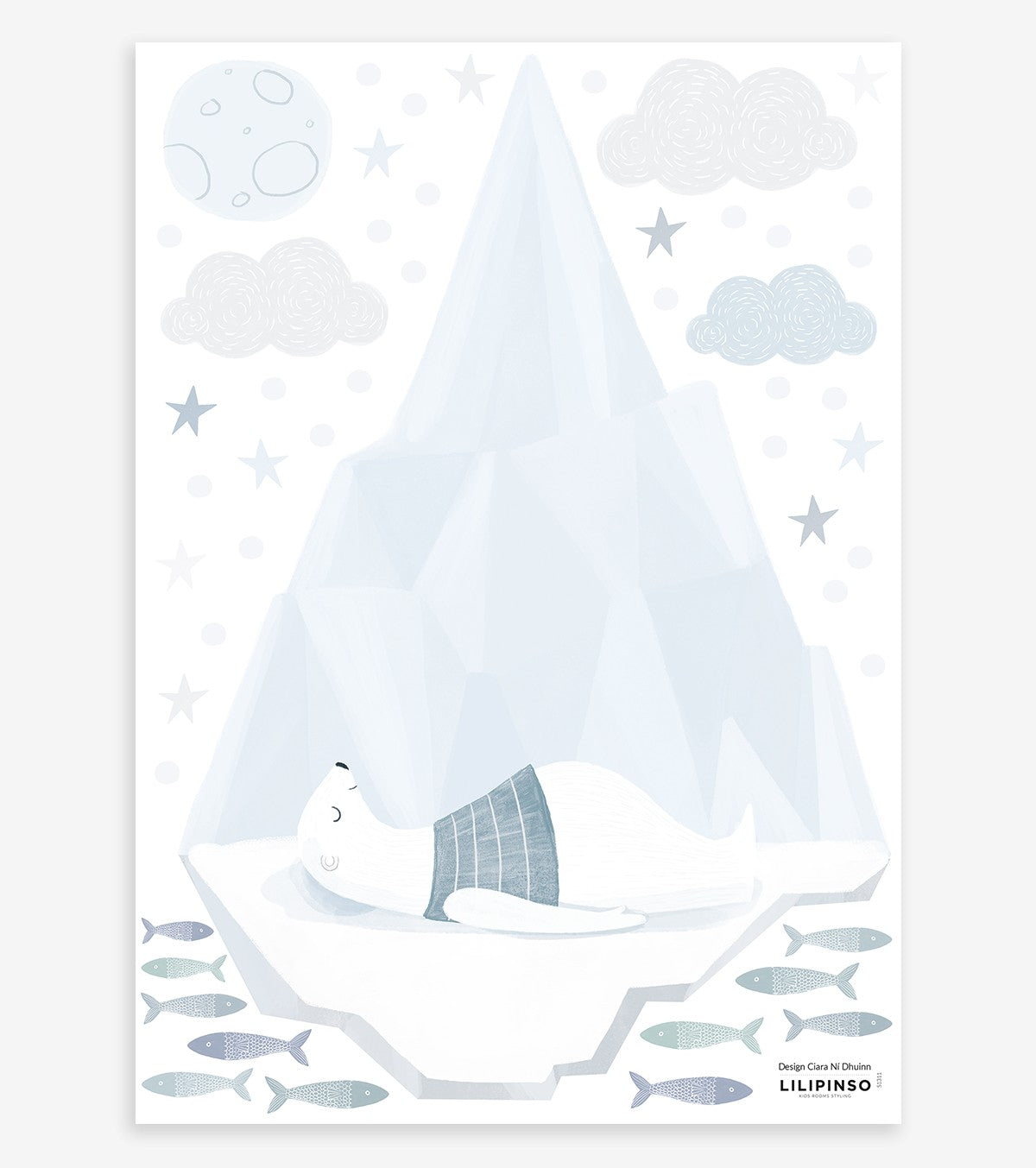 ARTIC DREAM - Wall decals murals - Bear on the ice floe