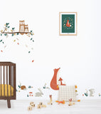 FOREST HAPPINESS - Wall decals murals - Forest animals