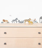 TANZANIA - Wall decals murals - Savannah: elephant, zebra, lion ...