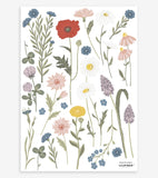 WILDFLOWERS - Wall decals - Flowers: cornflowers, poppies ...