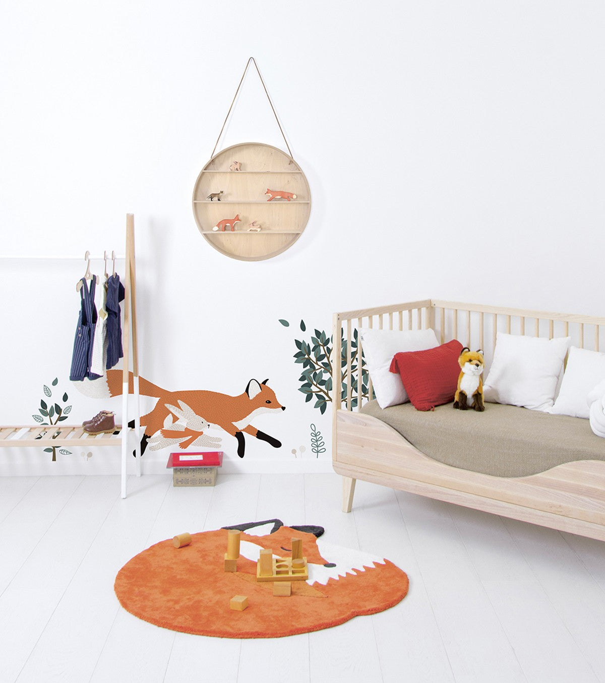 M. FOX - Wall decals murals - Forest, fox and rabbit