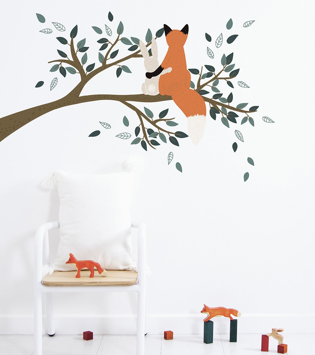 Mr. FOX - Large sticker - Fox on a branch