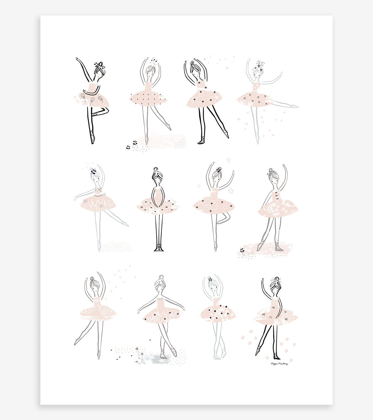 BALLERINA - Children's poster - Classical dancers