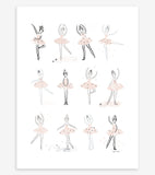 BALLERINA - Children's poster - Classical dancers