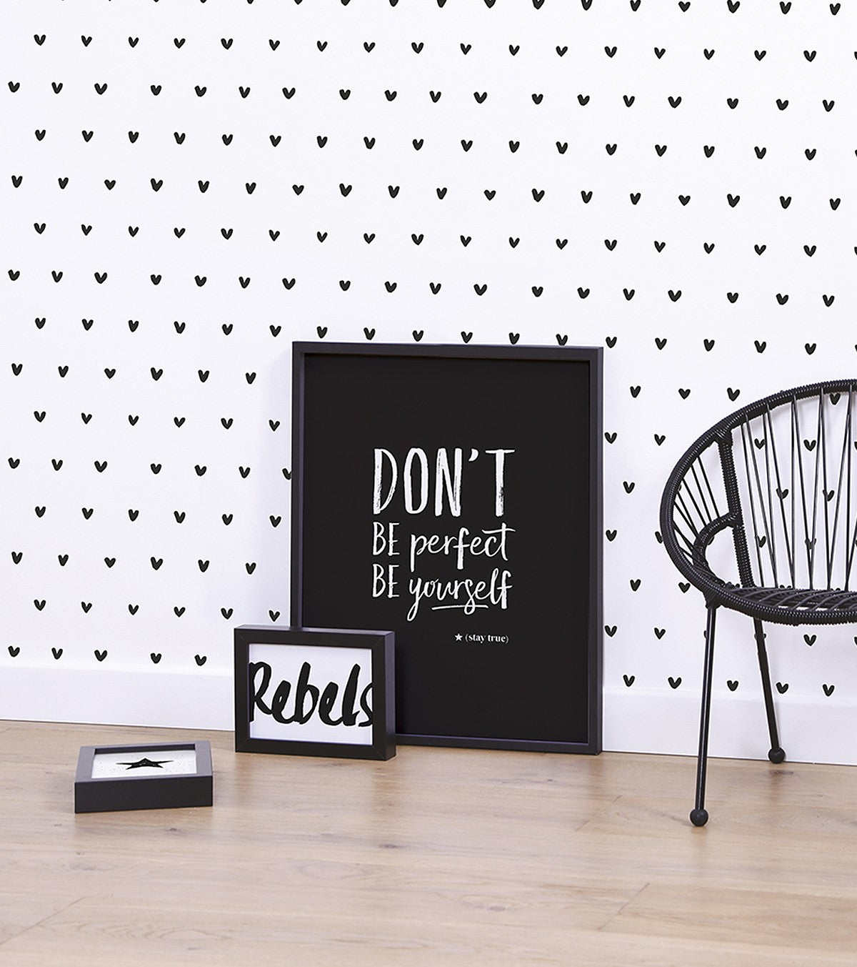 REBEL RULES - Children's poster - Don't be perfect