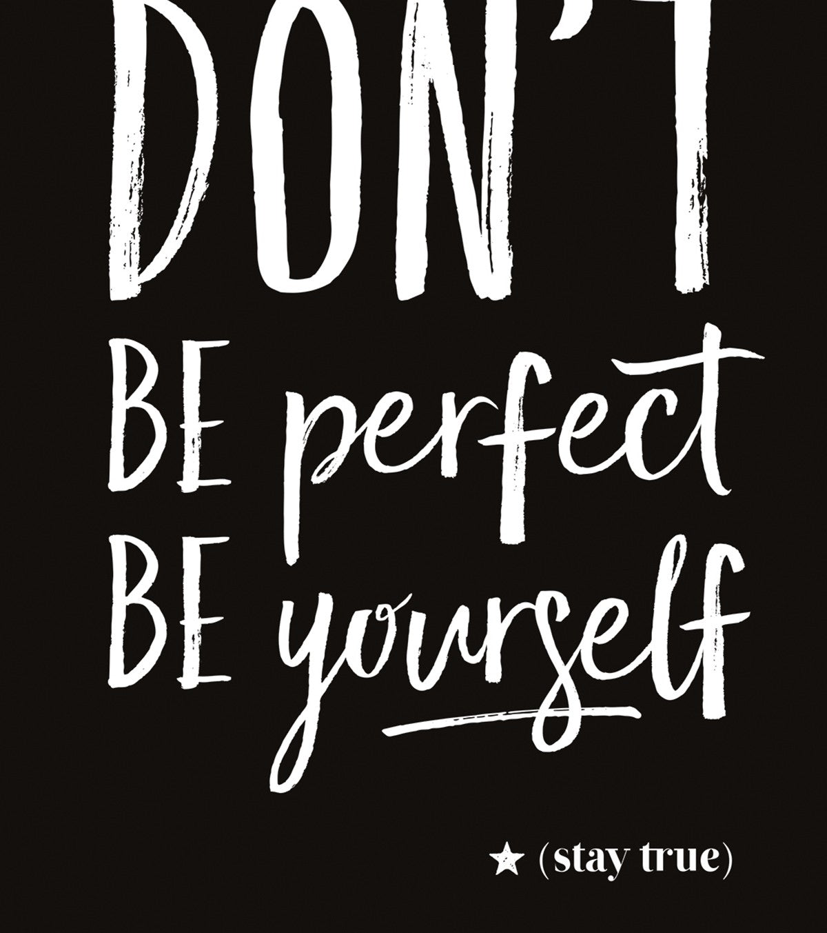 REBEL RULES - Children's poster - Don't be perfect