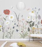 WILDFLOWERS - Panoramic wallpaper - Field of flowers