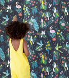 RIO - Children's wallpaper - Tropical bird motif
