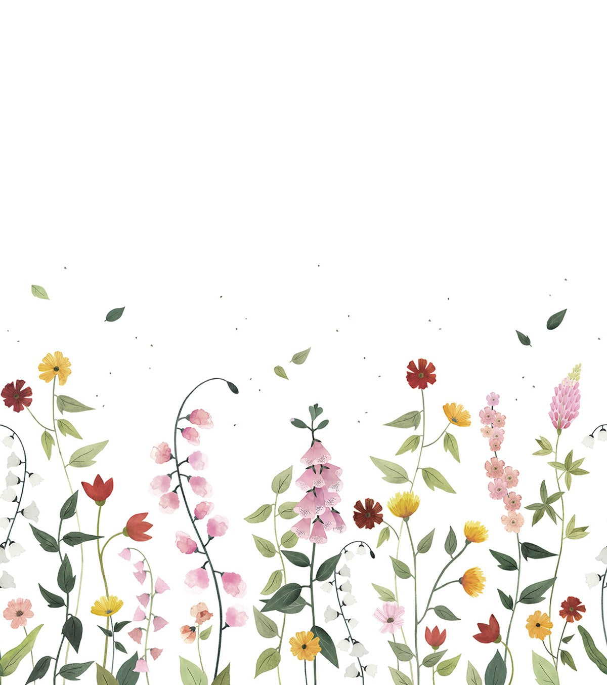 QUEYRAN - Panoramic wallpaper - Pretty flowers