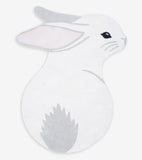 rug in soft cotton for the nursery - Rabbit shape