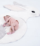 rug in soft cotton for the nursery - Rabbit shape