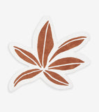 UTAN - rug child - Tropical leaf (brown)