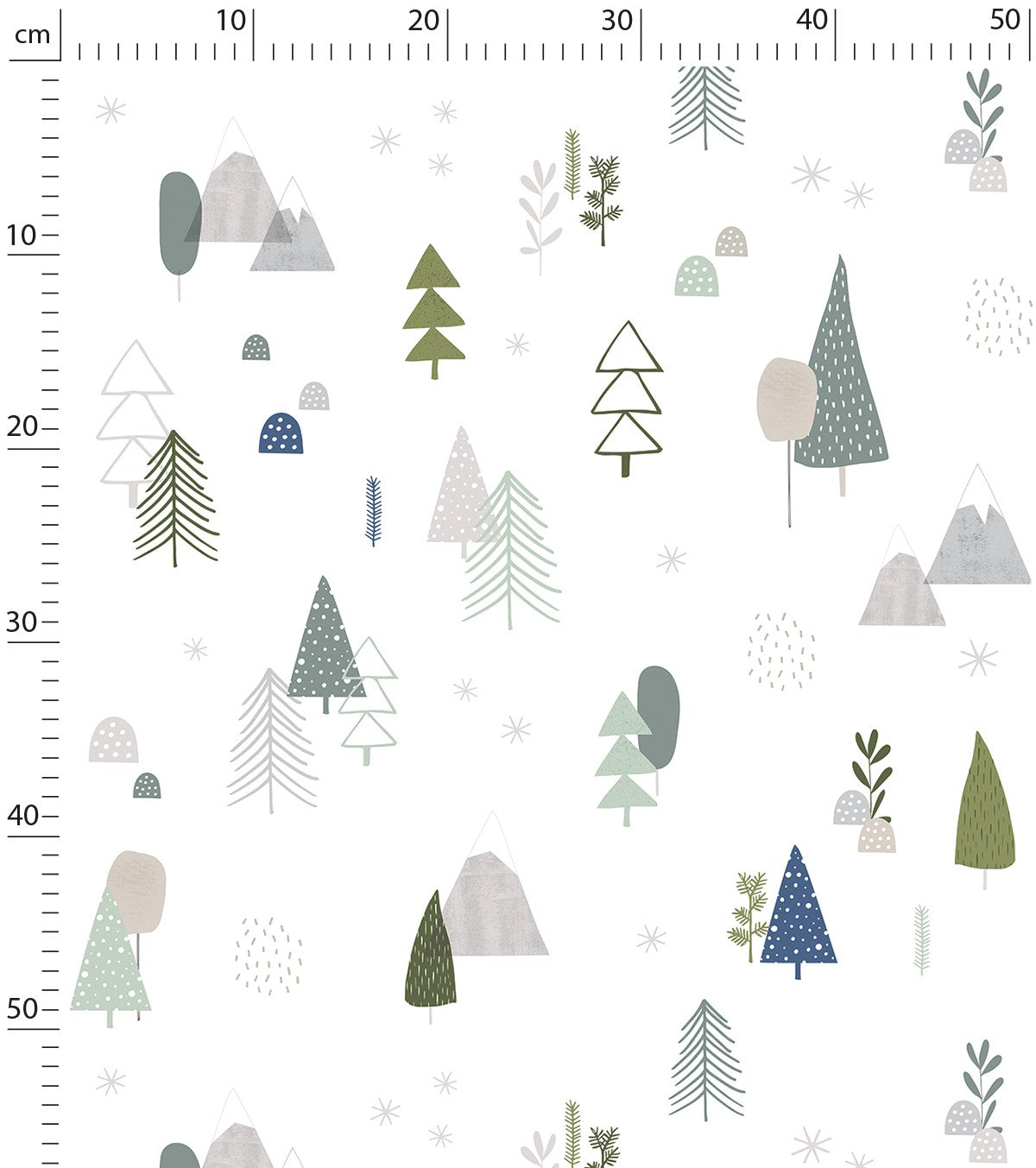IN THE WOODS - Children's wallpaper - Scandinavian forest motif