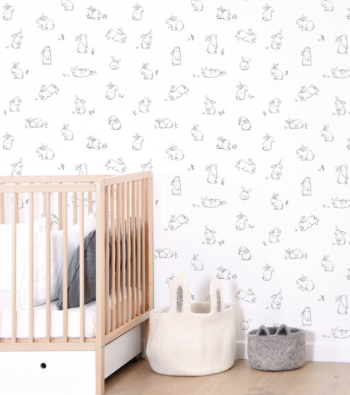 BUNNY - Children's wallpaper - Bunny motif