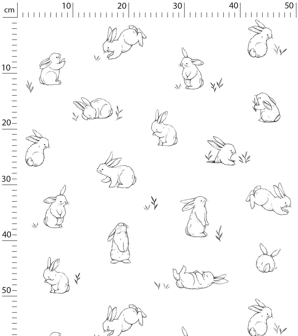 BUNNY - Children's wallpaper - Bunny motif
