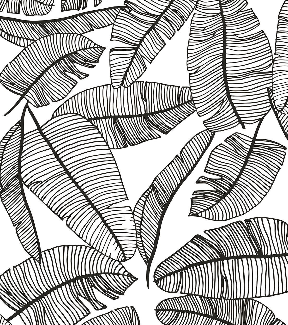 SERENGETI - Children's wallpaper - Tropical leaves motif