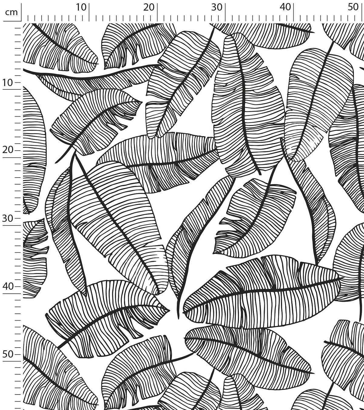 SERENGETI - Children's wallpaper - Tropical leaves motif