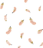 FLAMINGO - Children's wallpaper - Feather pattern pink