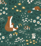 FOREST HAPPINESS - Children's wallpaper - Forest animals motif