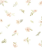 APPOLINE - Children's wallpaper - Watercolour flower motif