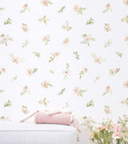 APPOLINE - Children's wallpaper - Watercolour flower motif