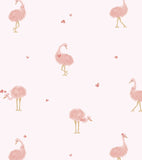HELLO LOVELY - Children's wallpaper - Ostrich motif