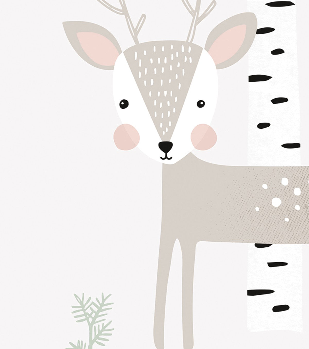 IN THE WOODS - Children's poster - The deer
