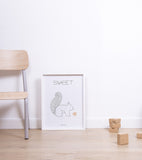 NORDIC - Children's poster - The squirrel, sweet