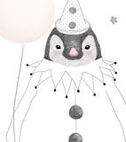 DREAMY - Children's poster - Penguin and stars