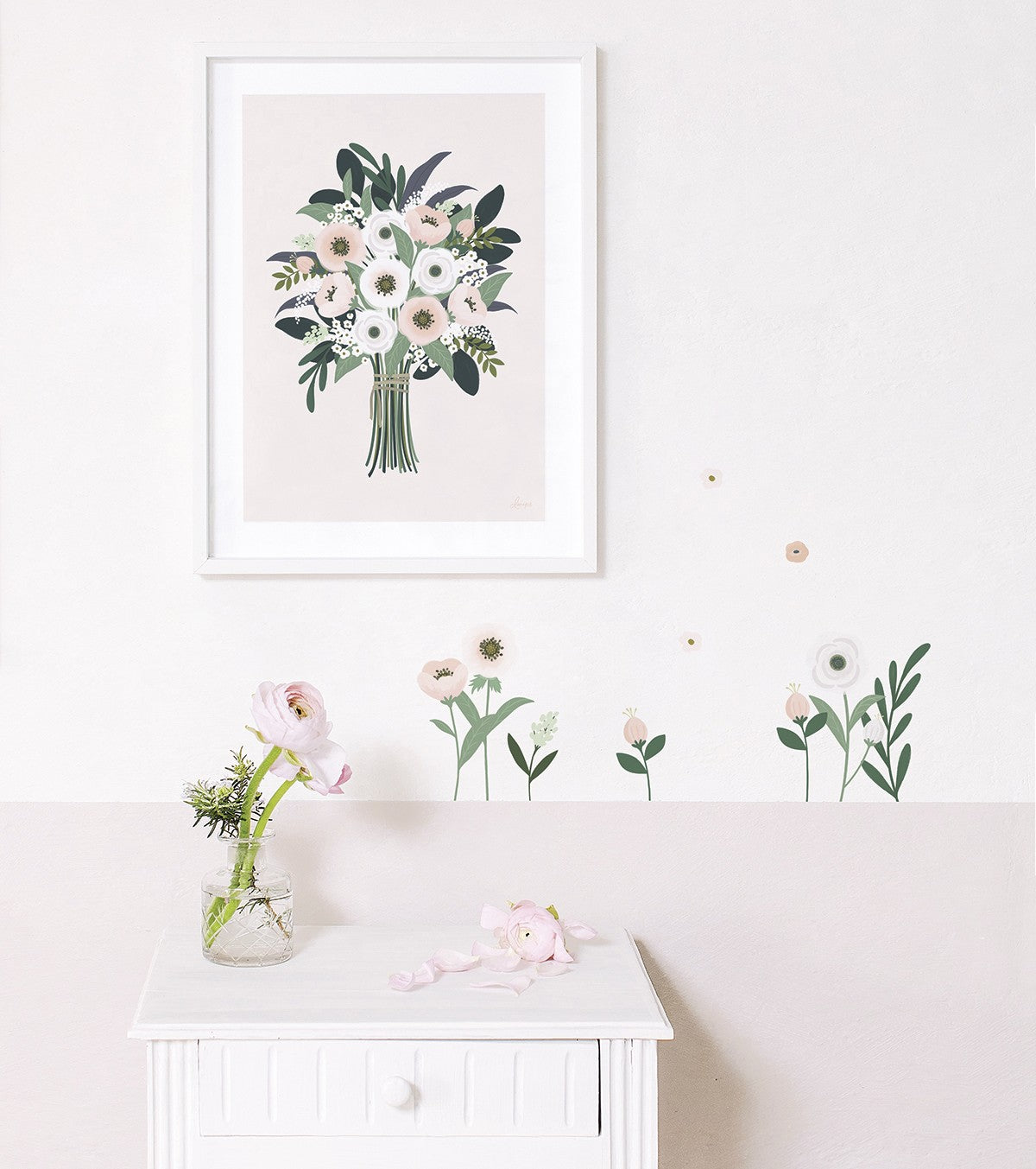 WONDERLAND - Children's poster - Bouquet of anemones