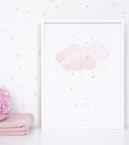 STARDUST - Children's poster - Stars and clouds