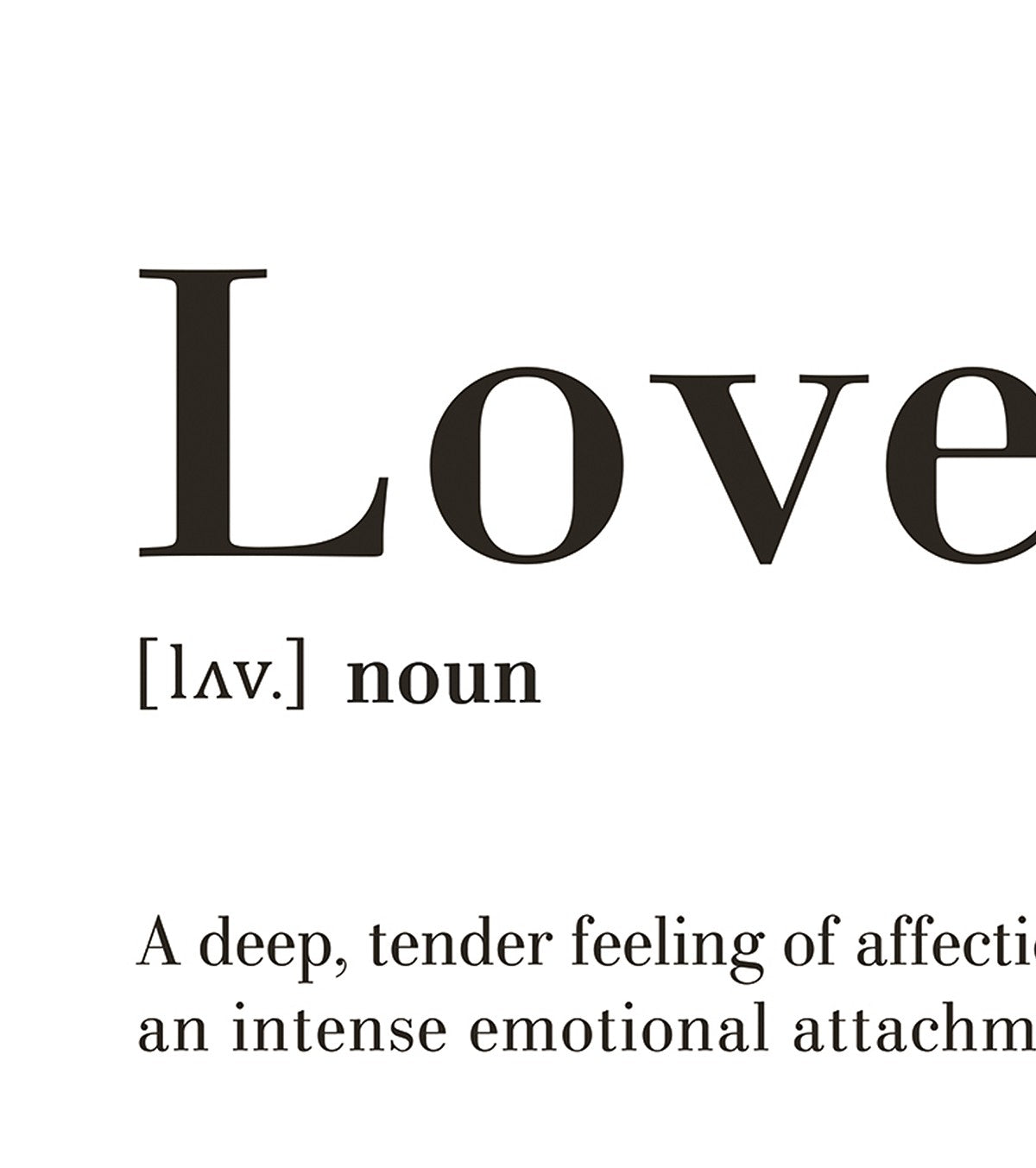 MINIMA - Children's poster - Love, definition (English)